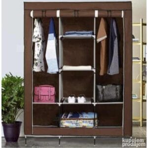 Garderober platneni 88130 — metalna konstrukcija 130×45×175 cm