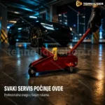 Hidraulična Auto Dizalica Krokodilka 2t – Niskopostavljena Podna Dizalica