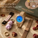 HW13 Mini ženski okrugli pametni sat sa dva kaiša i privezkom