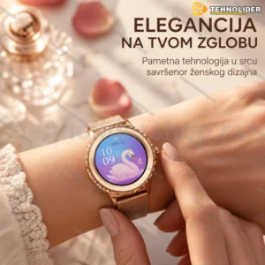 HW23 Mini ženski pametni sat sa NFC-om i poklon priveskom