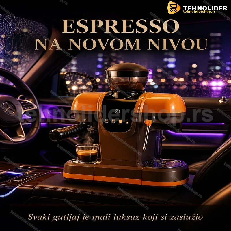 iCafilas Aparat za Espresso sa Mlinom 20 Bar — Poluautomatski iCafilas Aparat za Espresso sa Mlinom 20 Bar — Poluautomatski
