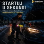 Jump starter 600A sa kompresorom za gume — prenosivi pokretač