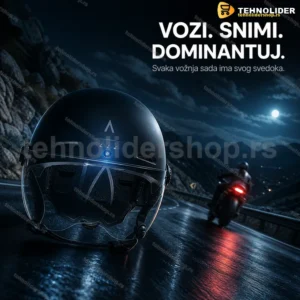 Kaciga sa ugrađenom kamerom i LED svetlom — Smart