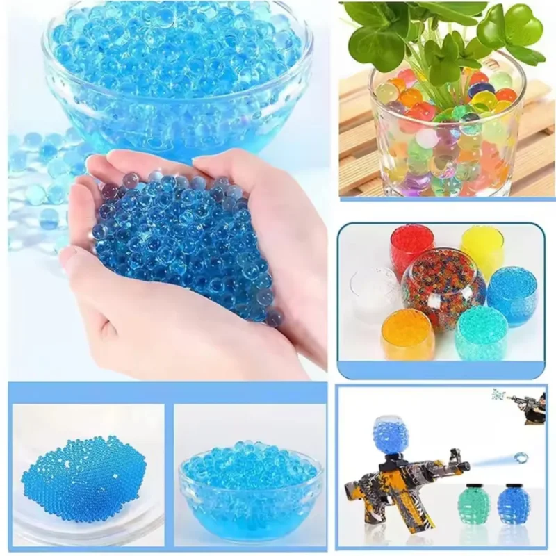 Komplet gel blestera — automatska puška i pištolj na vodene kuglice gel blaster set - u upotrebi