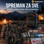 Komplet za preživljavanje u prirodi 142 dela — MOLLE torbica