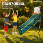 Košarkaški arkadni set za decu — zabava unutra i napolju
