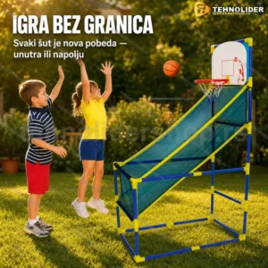 Košarkaški arkadni set za decu — zabava unutra i napolju