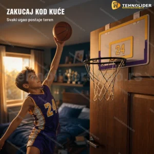 Košarkaški mini koš za kačenje na vrata