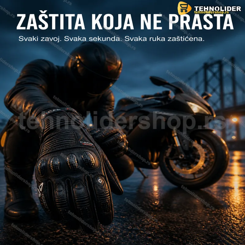 Kožne moto rukavice carbon Dainese — veličina XL Kožne moto rukavice carbon Dainese — veličina XL