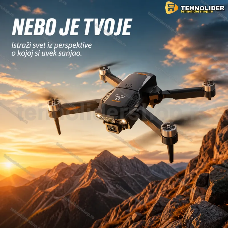 Kvadrokopter sa kamerom — sklopivi dron sa optičkim senzorom Kvadrokopter sa kamerom — sklopivi dron sa optičkim senzorom