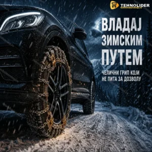 Lanci za Sneg za Automobile – Čelični Set za Gume 165–215 mm