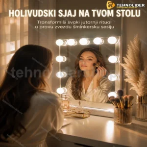 LED Dekorativne Lampe za Ogledalo – Holivudski Stil Šminkanja