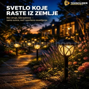 LED Solarna Baštenska Svetla IP44 – Set od 6 Komada | Leural