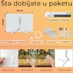 kreativna LED tabla - detalji