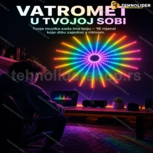 LED Traka Vatromet – Sinhronizacija sa Muzikom i 16 Boja