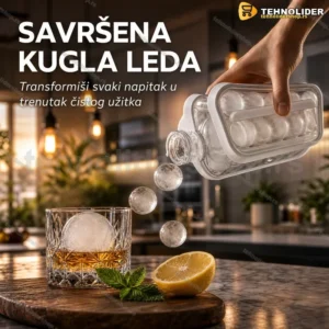 Ledomat za Kuglice Leda – Boca 2u1 za Pravljenje i Serviranje