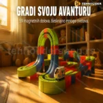 Magnetne kocke vozić 59 delova – motiv plavog junaka