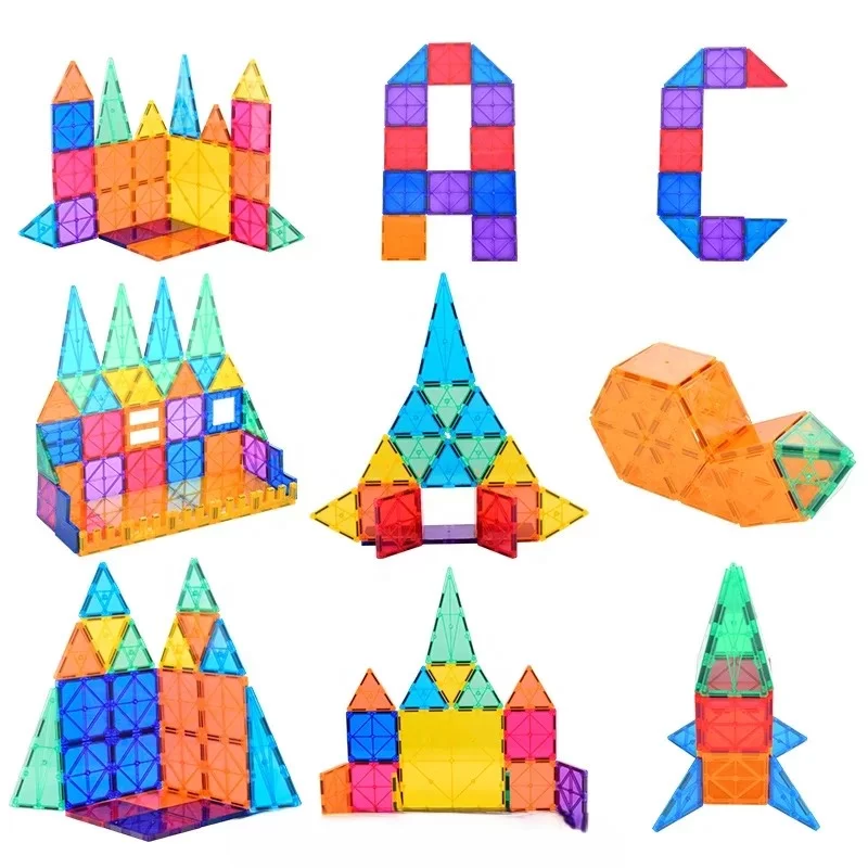 Magnetni građevinski set 100 delova za decu magnetni građevinski set - detalji