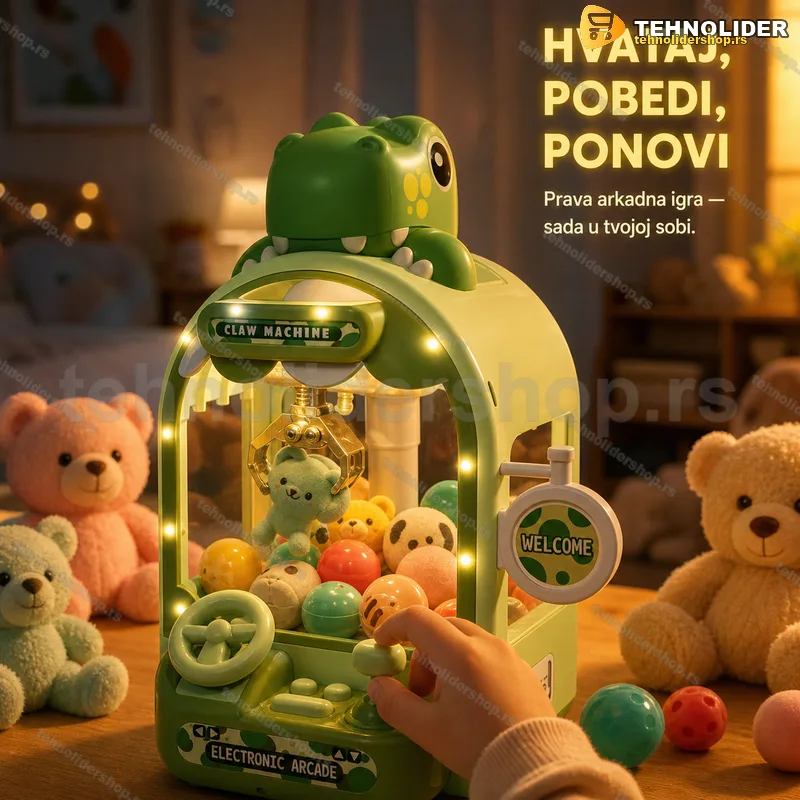 Mašina hvataljka za igračke sa motivom dinosaurusa Mašina hvataljka za igračke sa motivom dinosaurusa