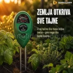 Merač pH Vrednosti, Vlage i Svetlosti za Zemljište – 3 u 1