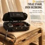 Mini sef sa kombinacionom bravom i čeličnom sajlom