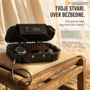 Mini sef sa kombinacionom bravom i čeličnom sajlom