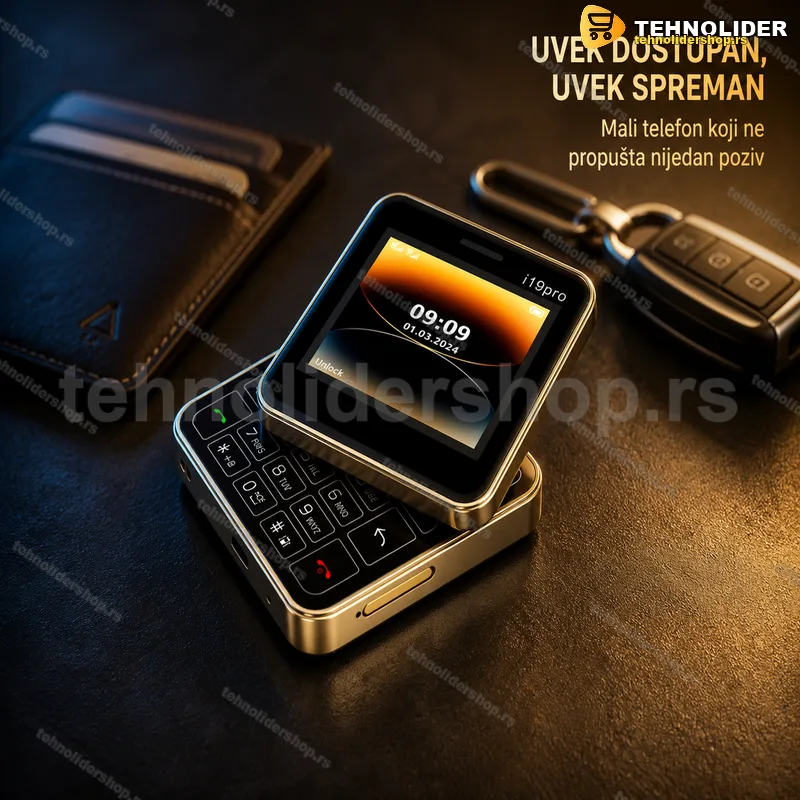 Mini telefon i19 Pro Dual SIM 2.4 inča — kompaktan GSM uređaj Mini telefon i19 Pro Dual SIM 2.4 inča — kompaktan GSM uređaj