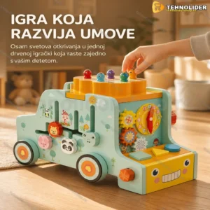 Montesori kocka 8u1 — drvena edukativna igračka