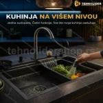 Multifunkcionalna Sudopera za Kuhinju 4 u 1 – Nerđajući Čelik sa Slavinom