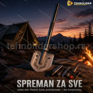 Multifunkcionalni Vojni Ašov — Taktički Alat za Outdoor i Preživljavanje