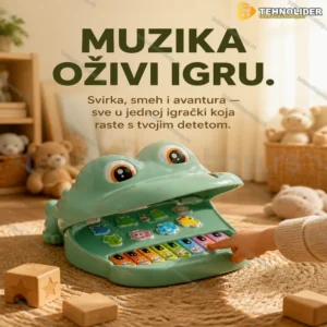 Muzička igračka klavir u obliku nilskog konja