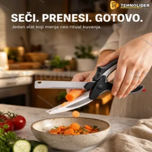 Nož sa hvataljkom 2u1 — pametni sečko za kuhinje