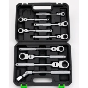Okasti ključevi sa čegrtaljkom 8-24 mm, set 9 komada Cr-V