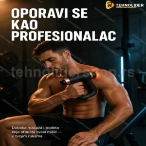 Pištolj Masažer i Grejač 3 u 1 – Fascial Gun HB007, 32 Brzine