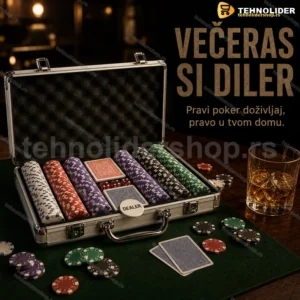 Poker set 300 žetona u aluminijumskom koferu