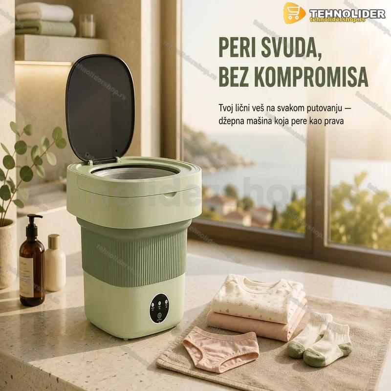Prenosiva Električna Mašina za Veš 9L – Kompaktno Pranje Gde God Zatreba Prenosiva Električna Mašina za Veš 9L – Kompaktno Pranje Gde God Zatreba