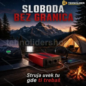 Pretvarač Napona 24V na 220V 4000W – Inverter za Vikendicu i Kampovanje