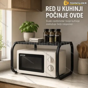 Metalna kuhinjska polica jedan nivo iznad mikrotalasne 53 cm