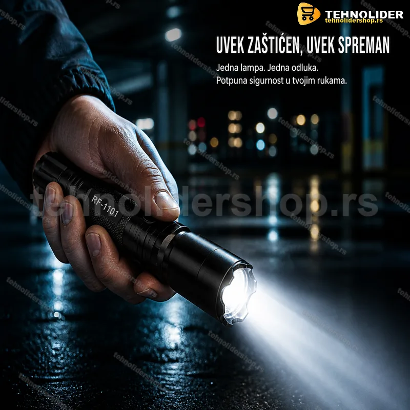 Punjiva LED lampa sa šokerom, futrolom i kanapom Punjiva LED lampa sa šokerom, futrolom i kanapom