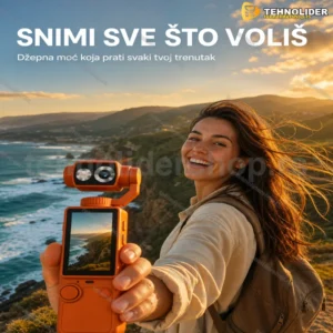 Q8 džepna kamera sa gimbal stabilizacijom i praćenjem objekta