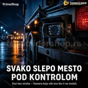 Rikverc Kamera za Vozila — Kombi, Kamion, Autobus, Kombajn