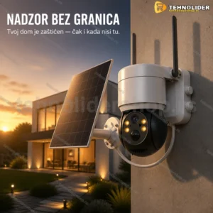 Rotirajuća solarna Wi-Fi kamera Q6 sa iCSee aplikacijom
