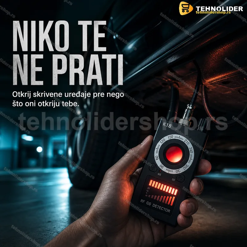 Ručni detektor GPS lokatora, kamera i prislušnih uređaja Ručni detektor GPS lokatora, kamera i prislušnih uređaja