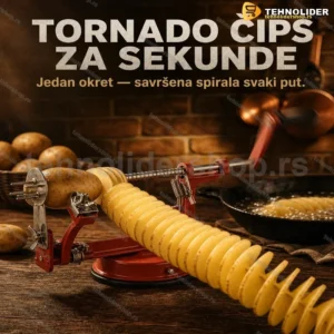 Sečko za Tornado Čips – Spiralni Rezač Krompira od Nerđajućeg Čelika