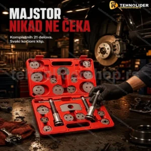 Set Alata za Kočnice 21-delni – Vraćanje Kočionih Klipova