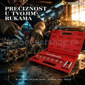 Set Alata za Montažu i Demontažu Ventila – Komplet 11 Komada sa Torbicom