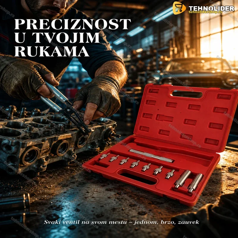 Set Alata za Montažu i Demontažu Ventila – Komplet 11 Komada sa Torbicom Set Alata za Montažu i Demontažu Ventila – Komplet 11 Komada sa Torbicom