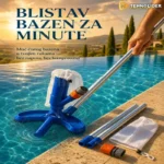 Set za Čišćenje Bazena – Ručni Usisivač na Vodu za Nadzemne i Dečije Bazene
