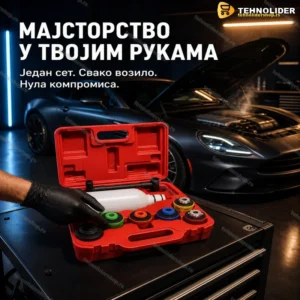 Set za Punjenje Ulja – 8 Delova s Adapterima za Više Marki Vozila