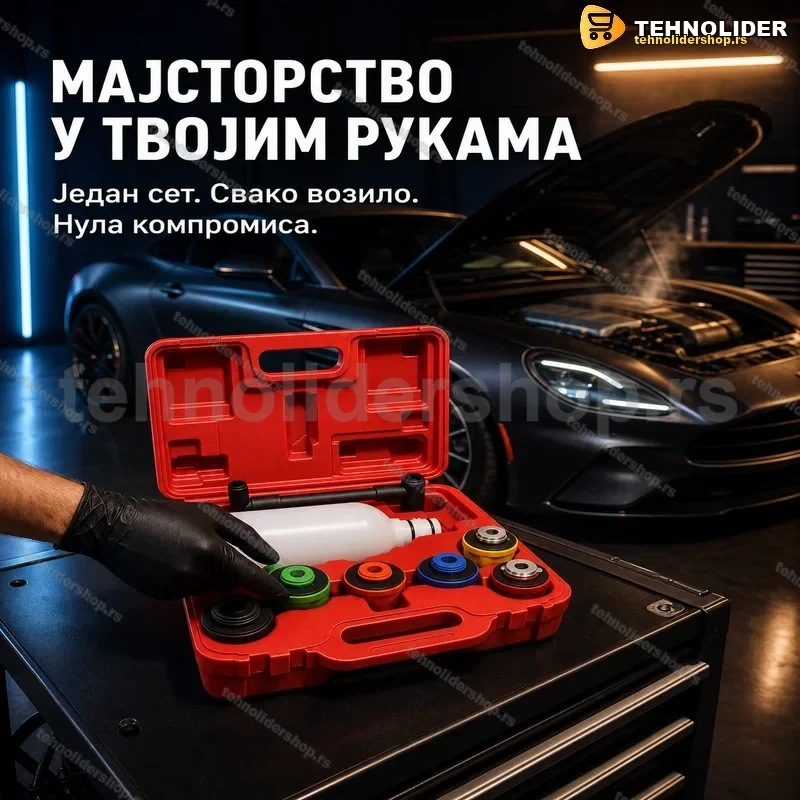 Set za Punjenje Ulja – 8 Delova s Adapterima za Više Marki Vozila Set za Punjenje Ulja – 8 Delova s Adapterima za Više Marki Vozila